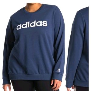 NWT Linear Logo Crew Neck Pullover